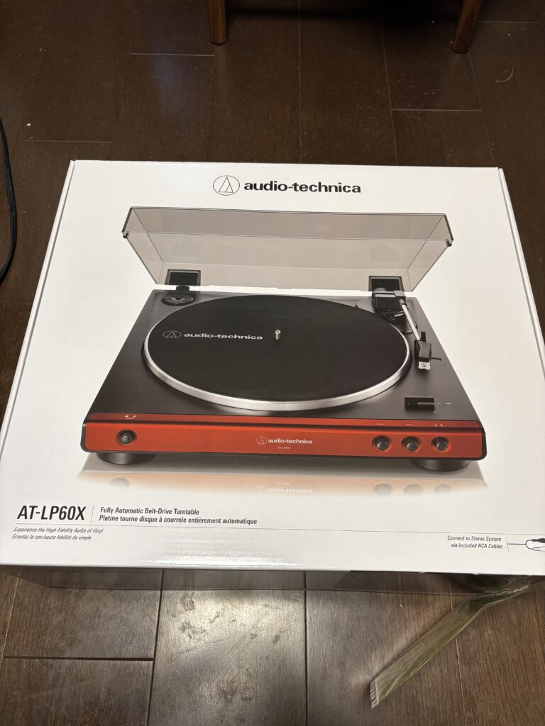 AT-LP60X RD レッドの外箱(表)